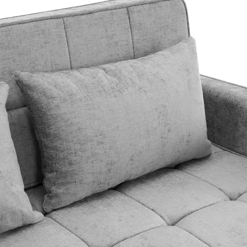 Comodo divanetto in ciniglia con divano letto estraibile
