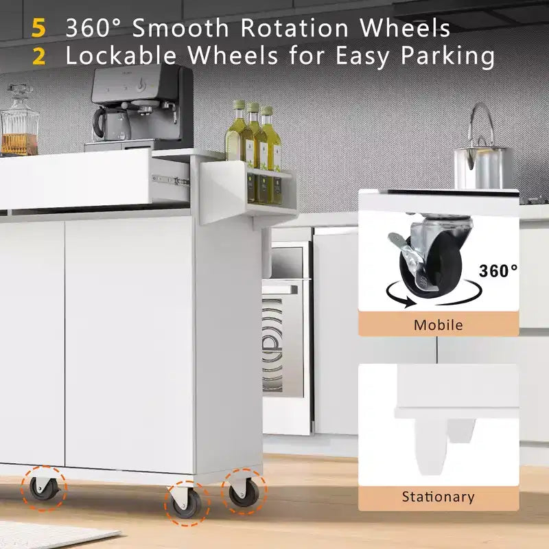 Specchio 2-in-1 da parete, mobiletto da 76 cm con ripiano regolabile, organizer per camera da letto