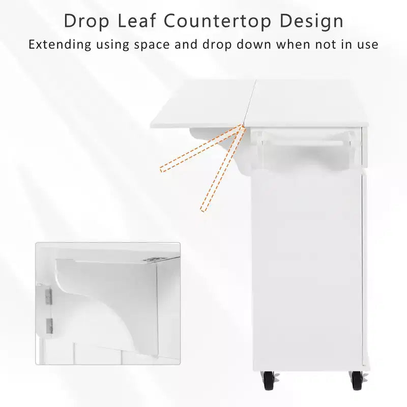 Specchio 2-in-1 da parete, mobiletto da 76 cm con ripiano regolabile, organizer per camera da letto