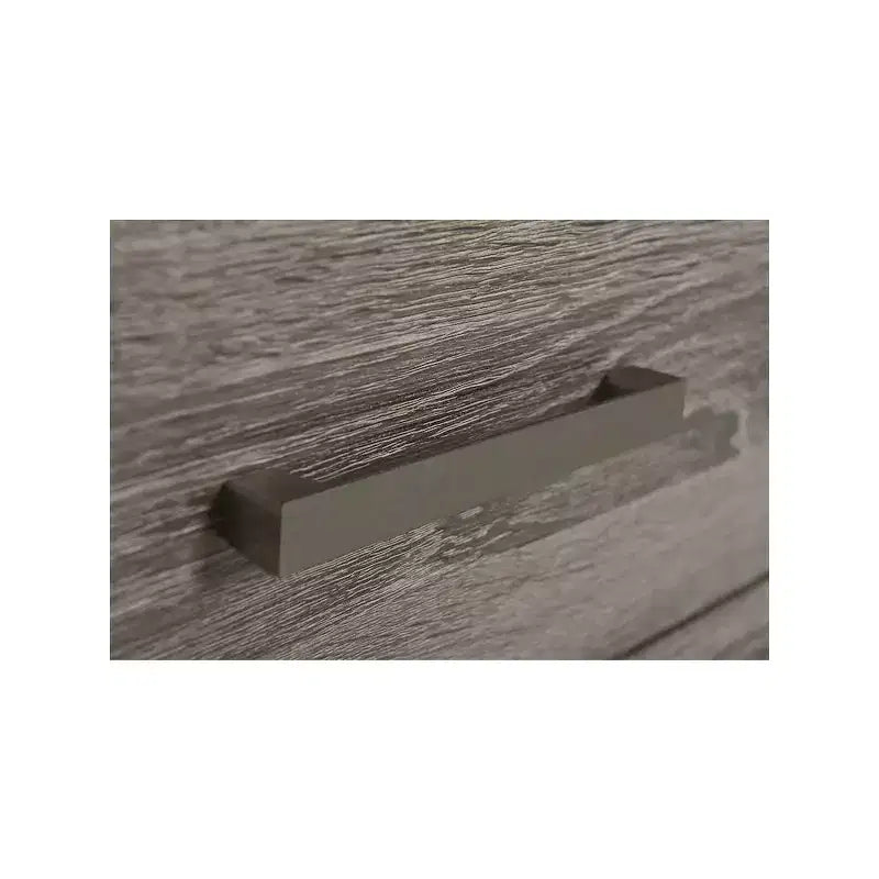 Comodino con 2 cassetti, Rovere marrone