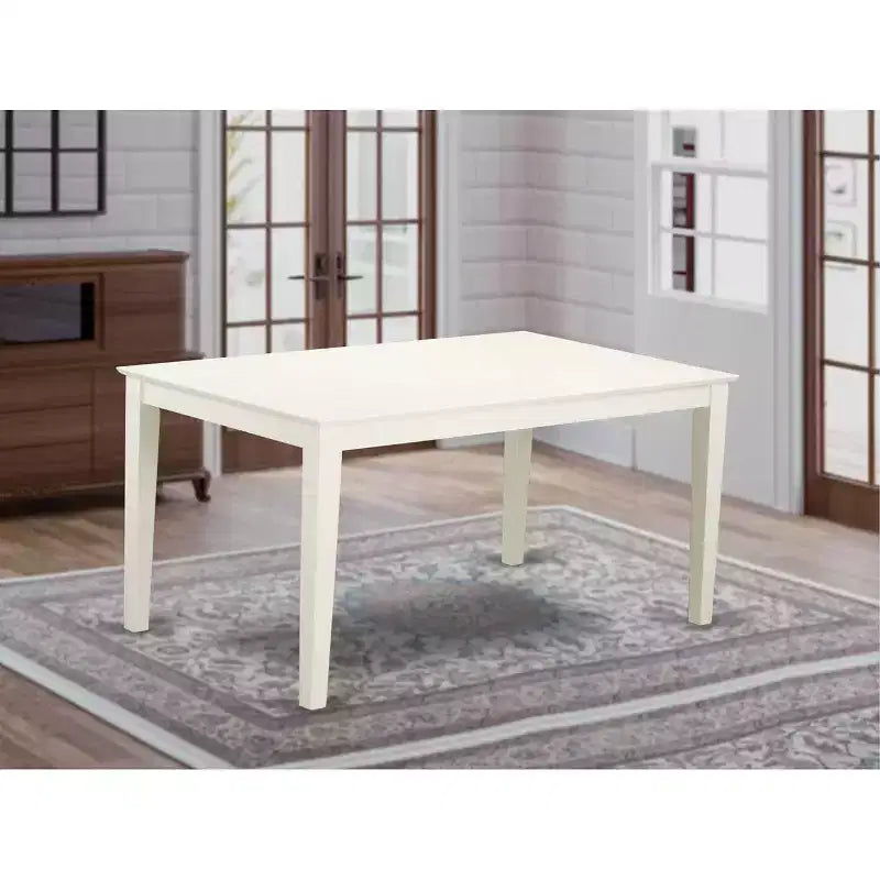 Tavolo da pranzo rettangolare con piano in legno massello, 36" x 60"