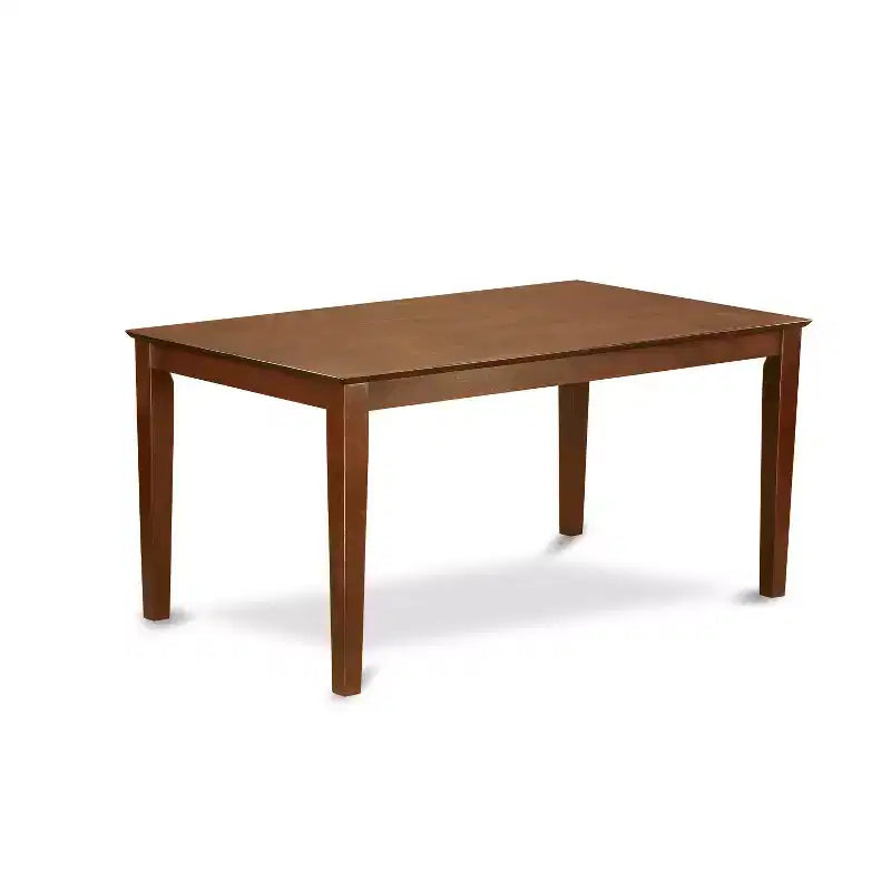 Tavolo da pranzo rettangolare con piano in legno massello, 36" x 60"
