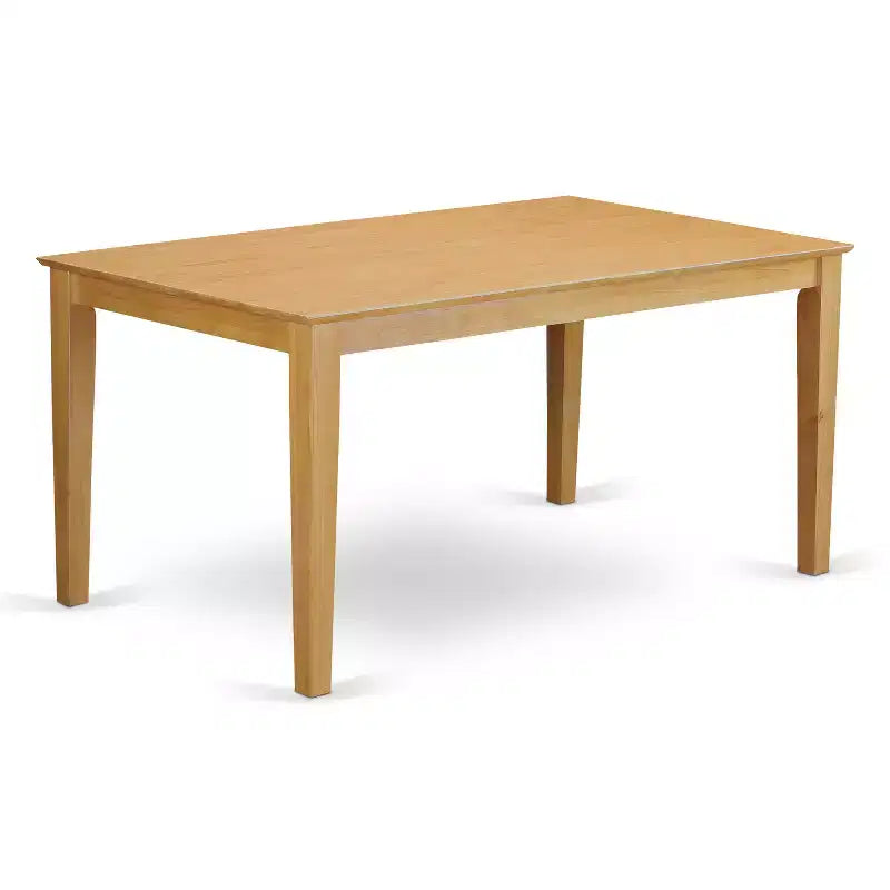 Tavolo da pranzo rettangolare con piano in legno massello, 36" x 60"