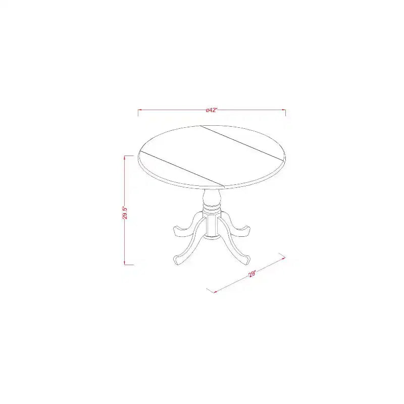 Tavolo da pranzo in legno di gomma con due prolunghe a ribalta da 23 cm, design salvaspazio