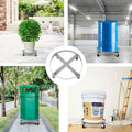 Carrello portafusti, Carrello a 4 ruote - Confezione da 2 senza rulli freno, Resistente per uso industriale, magazzini, fabbriche