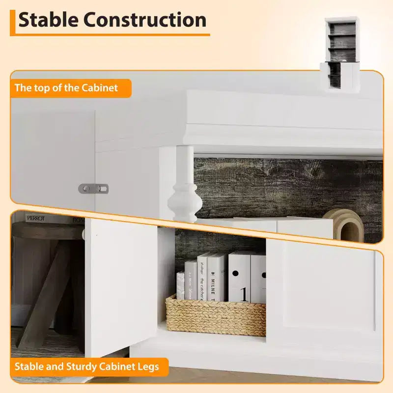 Scaffale alto 180 cm, libreria aperta bianca a 5 ripiani con mensole regolabili, organizer portatutto da terra in legno stile colonna romana
