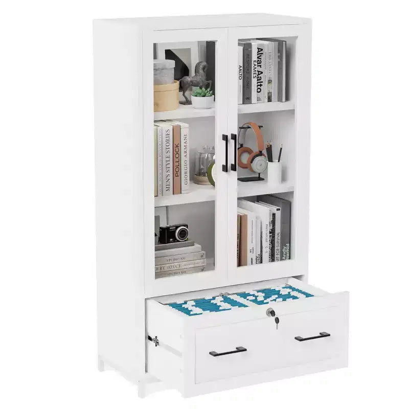 Classificatore 1 cassetto in MDF bianco, 75 cm L