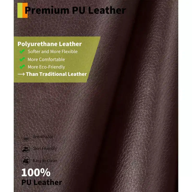 Poltrona reclinabile elettrica oversize con sollevamento assistito, in ecopelle PU con funzione riscaldamento e massaggio, poltrona singola con portabicchieri per camera da letto