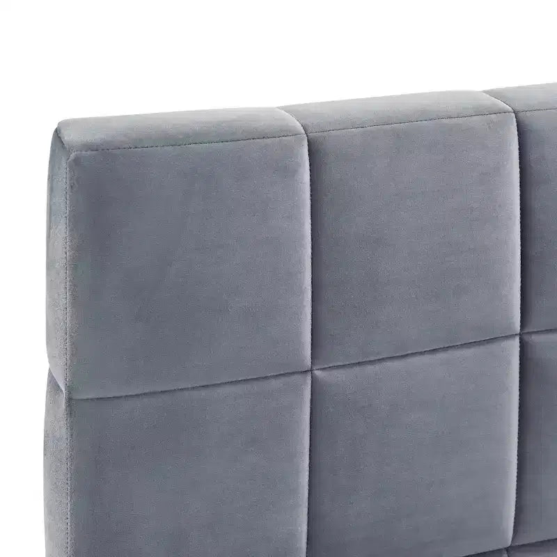 Divano Letto in Velluto a Grandezza Naturale, Struttura per Divano Letto ad Angolo di Metà Secolo con Schienale