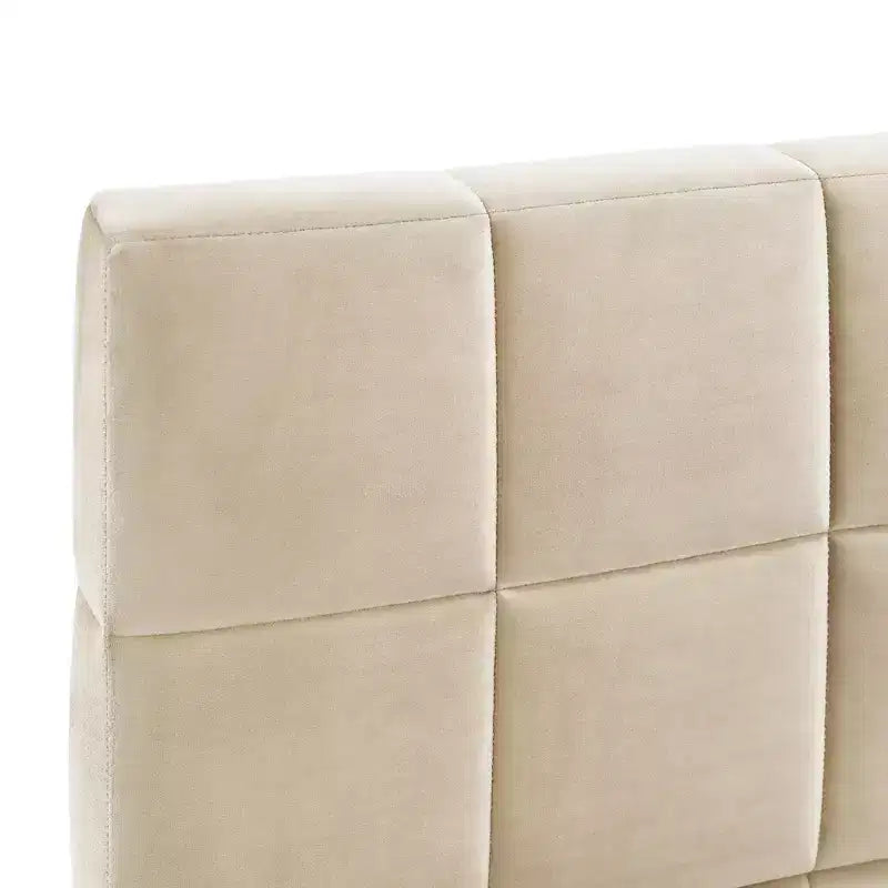 Divano Letto in Velluto a Grandezza Naturale, Struttura per Divano Letto ad Angolo di Metà Secolo con Schienale