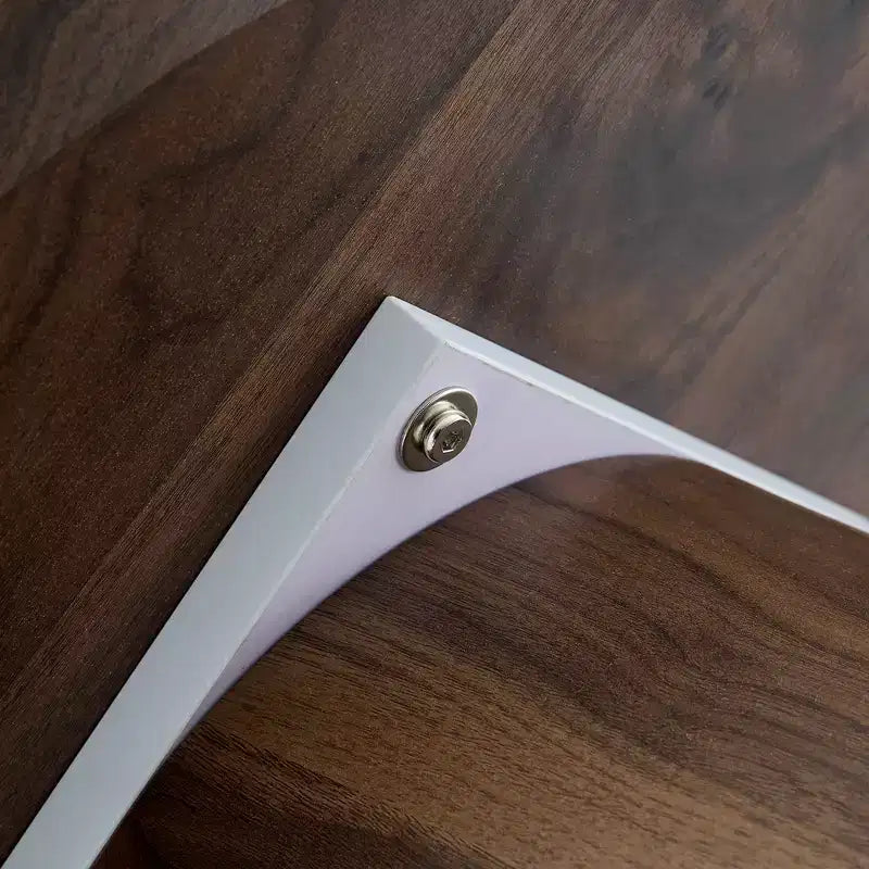 Tavolino da caffè rotondo a piedistallo in legno da 23"
