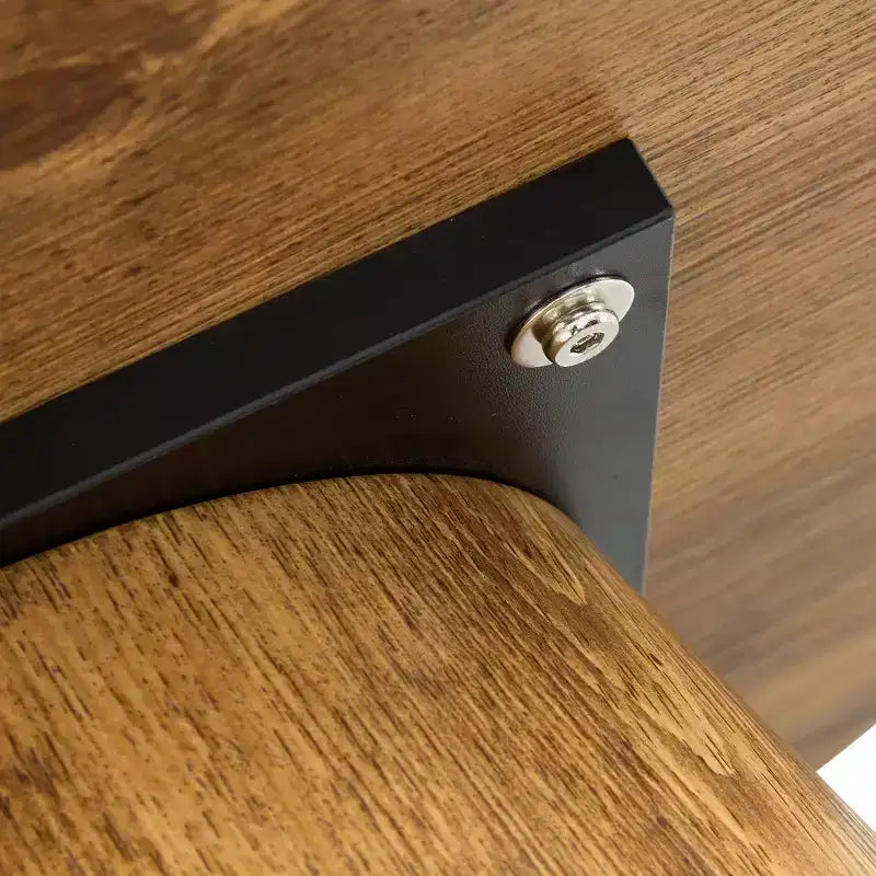 Tavolino da caffè rotondo a piedistallo in legno da 23"