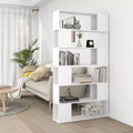 Libreria Divisoria, Legno Ingegnerizzato Bianco, 100x24x188 cm